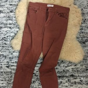 Madewell high rise skinny jeans
